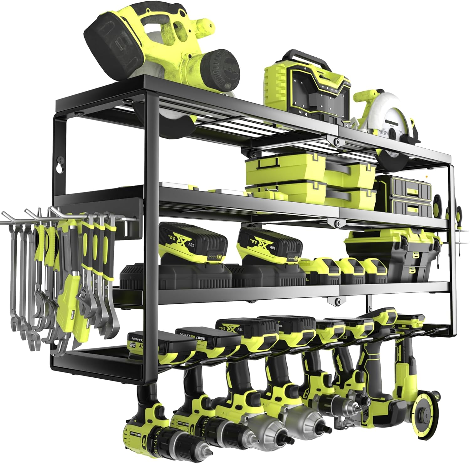 Power Tools Station - Настенный органайзер для электроинструментов на 4
