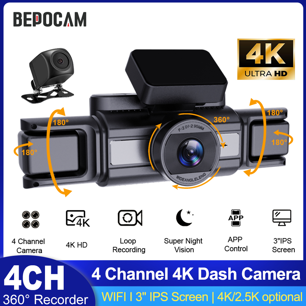 Power Tools China - BEPOCAM 4CH 4K Видеорегистратор для автомобилей