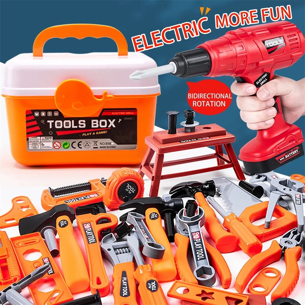 Power Tools In Construction - Электрический игрушечный набор инструментов для ремонта: