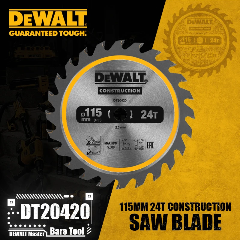 Power Tools In Construction - DEWALT DT20420 Строительное полотно циркулярной пилы