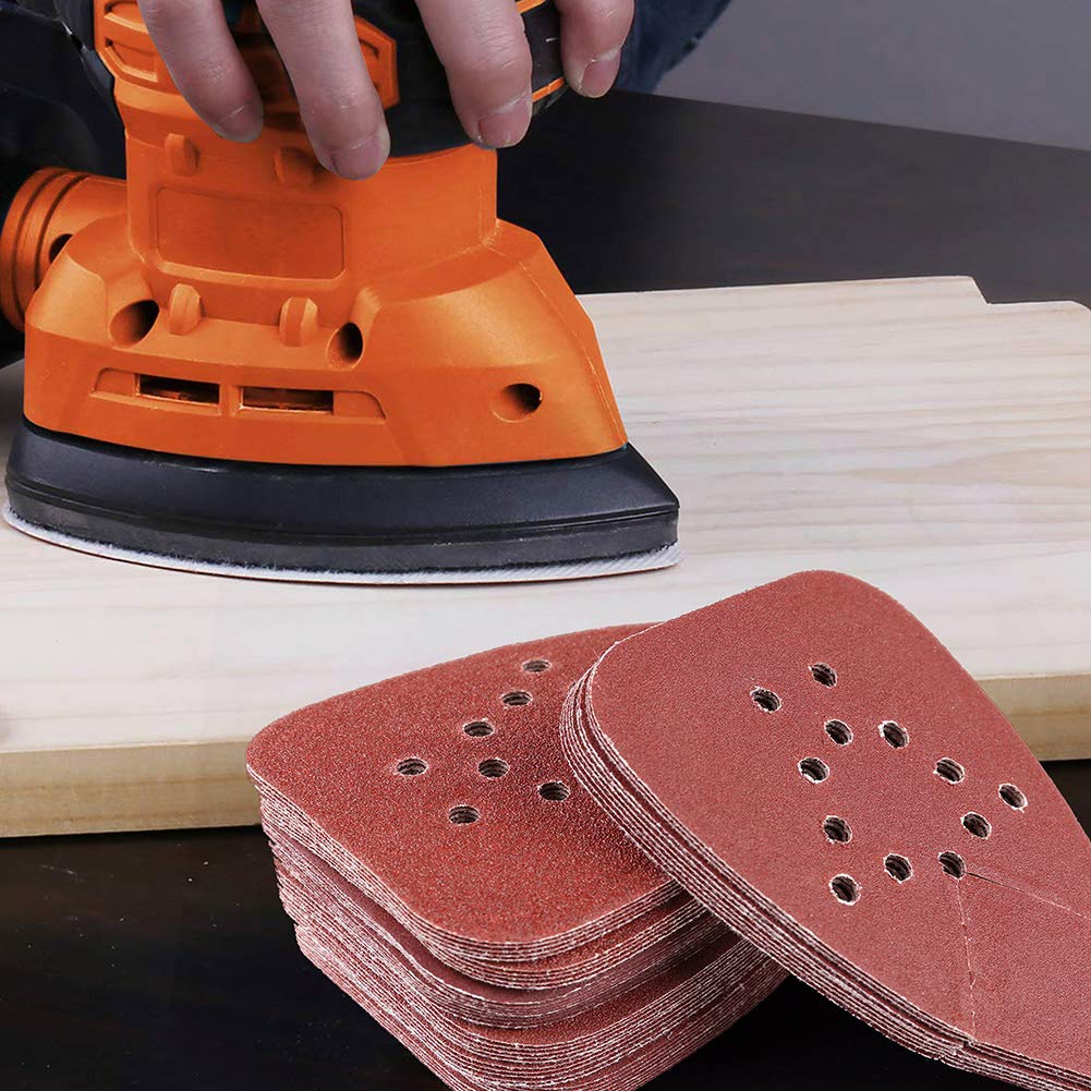 Detail Sander Corner - Треугольная шлифовальная бумага с 12 отверстиями,
