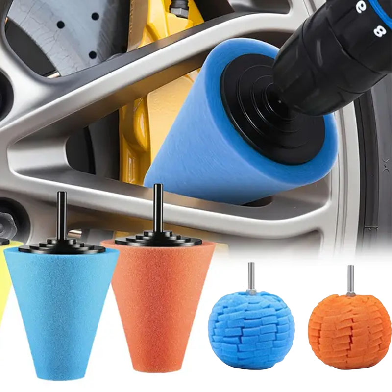 Power Tools Spare Parts - Комплект губок для полировки автомобильной дрели,