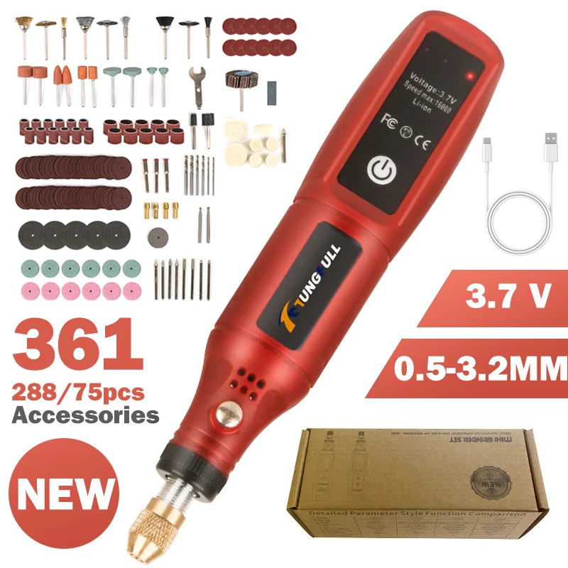 Power Tools Sheets - Беспроводная гравировальная ручка с USB-зарядкой, электрический
