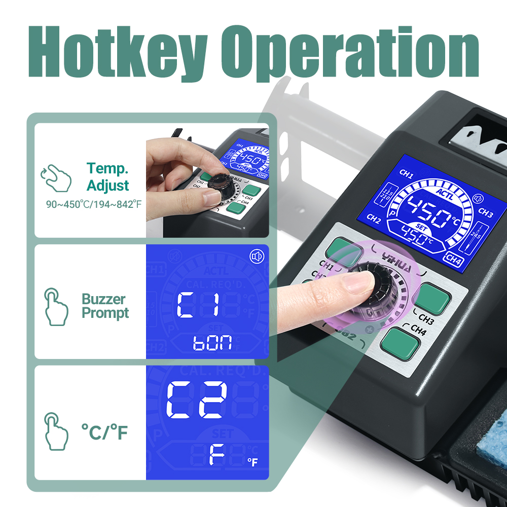 YIHUA 982, репетиционный нагре – обзор и цена Power Tools Station